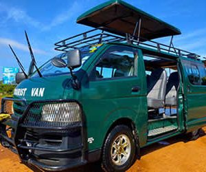 This is a budget mini van, a 9 seater fully customised for wildlife safaris. Its availbale for both self drive and with a driver guide. The ground clearnce is limited to some roads. Book for Rwanda and Uganda wildlife Safaris.
